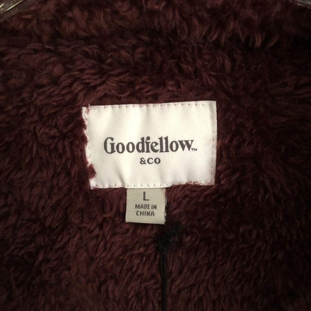 NWT SUPER SOFT Half Zip Sweatshirt Maroon Men's Size Large Longfellow & Co - Picture 5 of 8